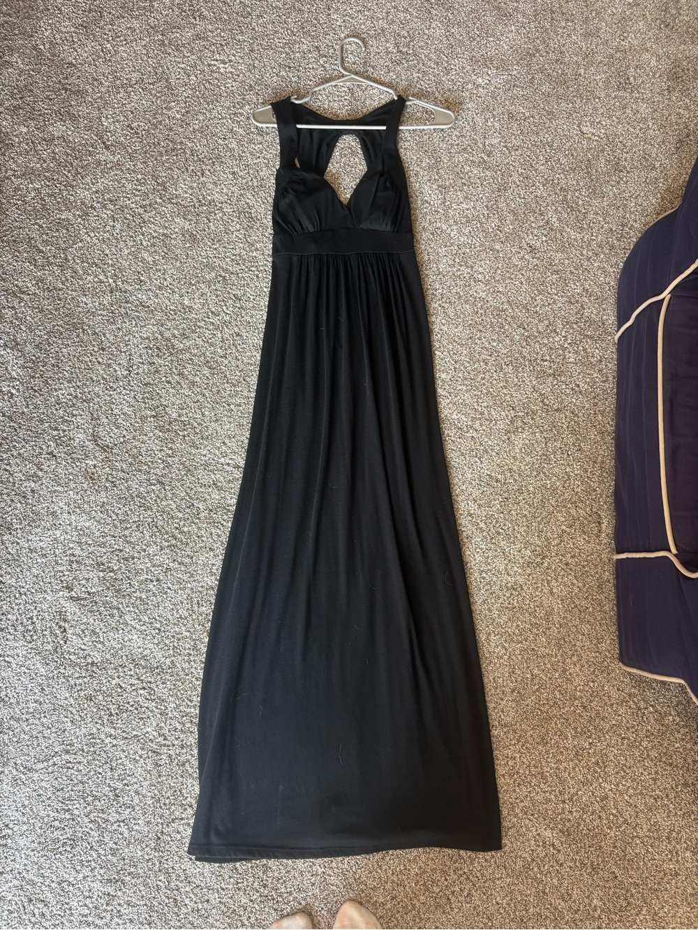 Delirious Black Maxi Dress with Cutout Detail